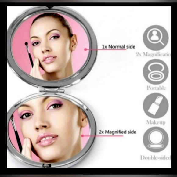 Mandala Design Jeweled Compact Mirror - Picture 9 of 9